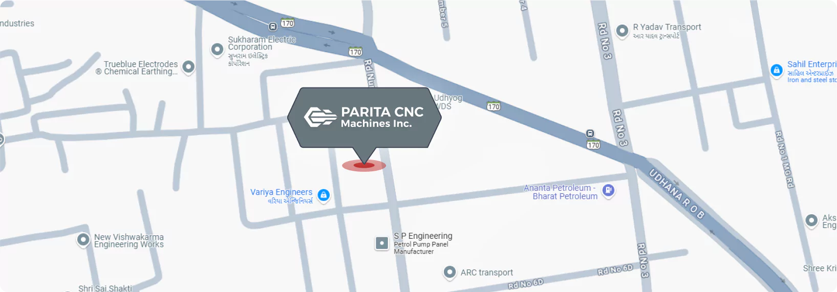 Precision CNC Map Image