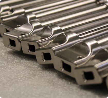 CNC machine cutting metal