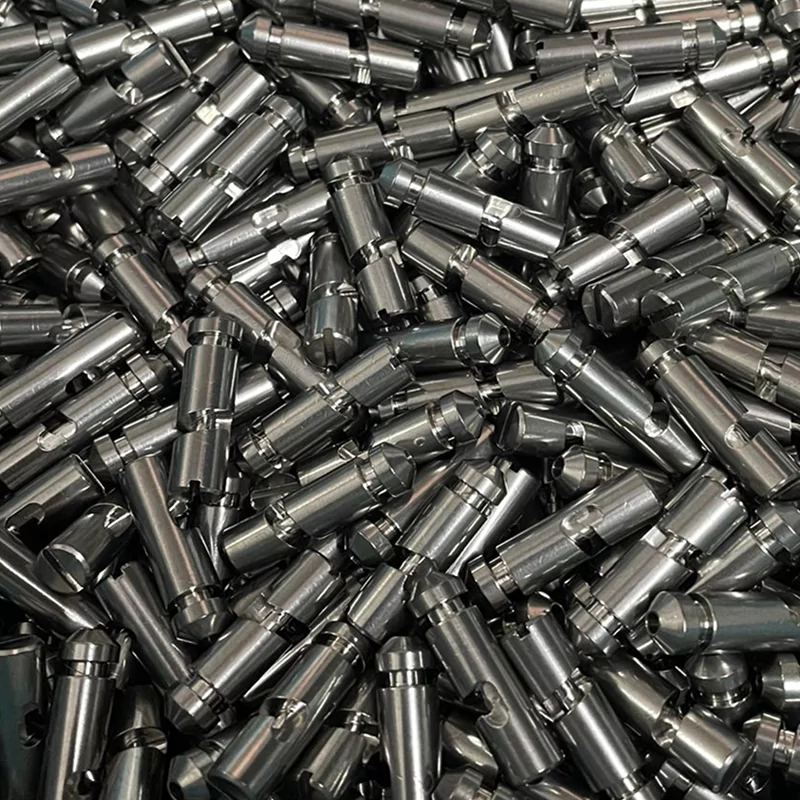 CNC machine cutting metal